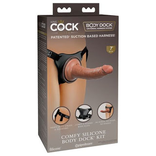 KING COCK ELITE COMFY SILICONE BODY DOCK KIT