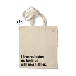 DEFAMATIONS NEW CLOTHES TOTE BAG