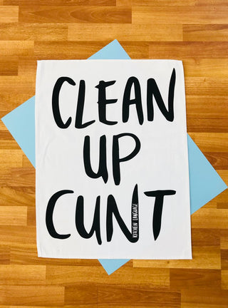 CLEAN UP CUNT -TEA TOWEL - Flirt Adult Store