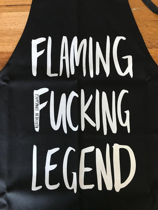 FLAMING FUCKING LEGEND - APRON - Flirt Adult Store