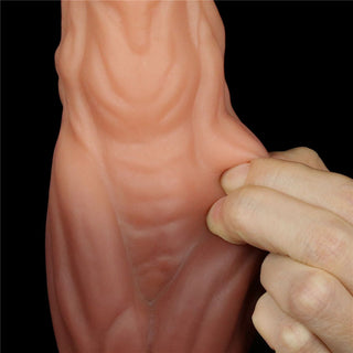 NATURE COCK DUAL LAYERED SILICONE 9.5 INCH