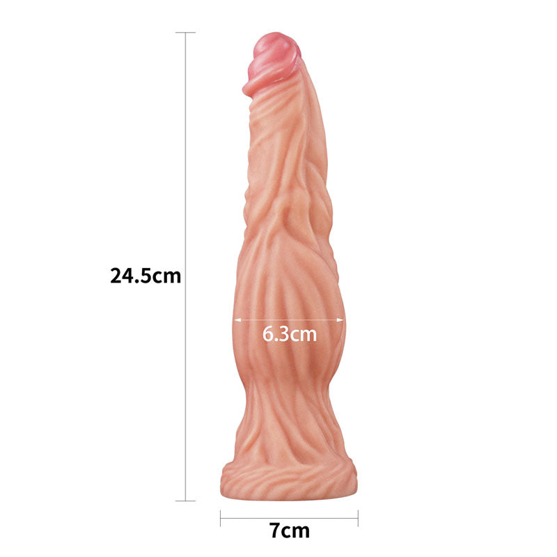 NATURE COCK DUAL LAYERED SILICONE 9.5 INCH