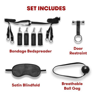 EVERYTHING YOU NEED BDSM IN-A-BOX 12PC BEDSPREADERS SET