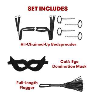 BONDAGE PLAY 6PC BEDSPREADERS SET