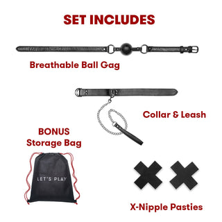 BONDAGE PLAY 6PC BEDSPREADERS SET