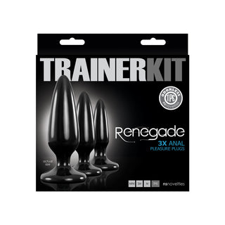 RENEGADE ANAL PLEASURE PLUGS TRAINER KIT