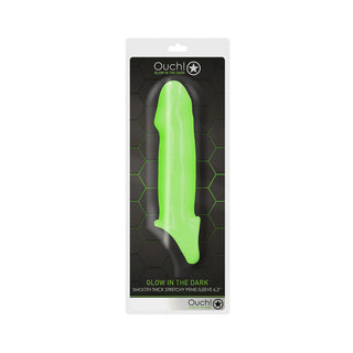 OUCH GLOW IN THE DARK SMOOTH THICK STRETCHY PENIS SLEEVE