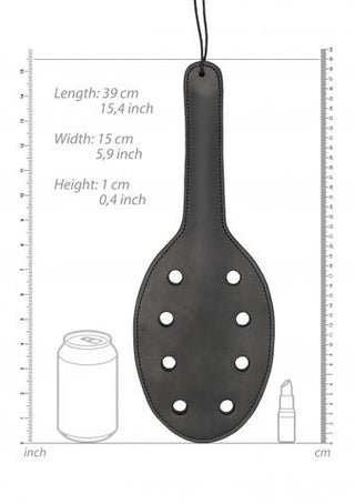PAIN SADDLE LEATHER PADDLE WITH 8 HOLES