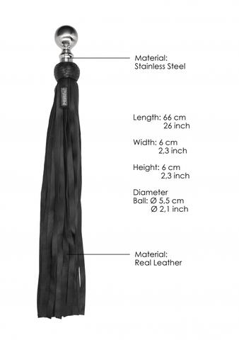 PAIN HEAVY METAL BALL FLOGGER SOFT LEATHER