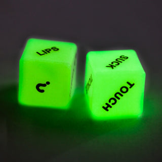 GLOW IN THE DARK LOVE DICE