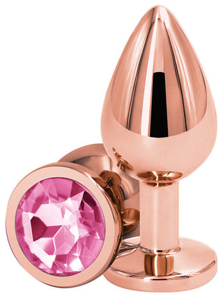 REAR ASSETS ROSE GOLD BUTT PLUG WITH CIRCLE