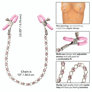 NIPPLE PLAY CRYSTAL CHAIN NIPPLE CLAMPS