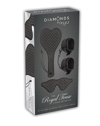 DIAMONDS THE ROYAL TEASE 3 PIECE FETISH KIT