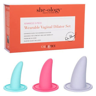 SHE-OLOGY ADVANCED 3 PIECE WEARABLE VAGINAL DILATOR SET