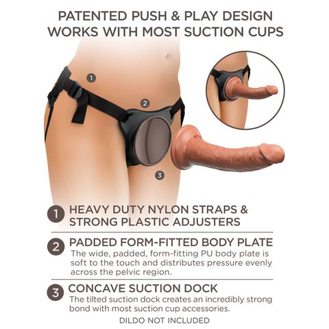 KING COCK ELITE COMFY BODY DOCK STRAP-ON HARNESS
