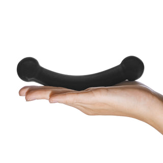 GLAS DOUBLE BULL BLACK DILDO