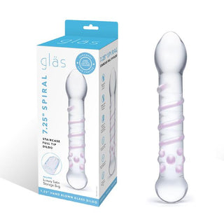 GLAS SPIRAL STAIRCASE FULL TIP DILDO