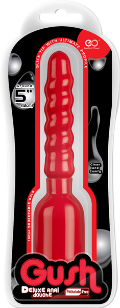 GUSH DELUXE ANAL DOUCHE RED TWISTY STEM