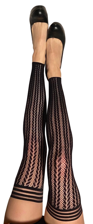 KIXIES LINDSAY FOOTLESS FISHNET THIGH HIGH