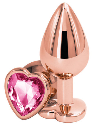 REAR ASSETS ROSE GOLD BUTT PLUG WITH HEART