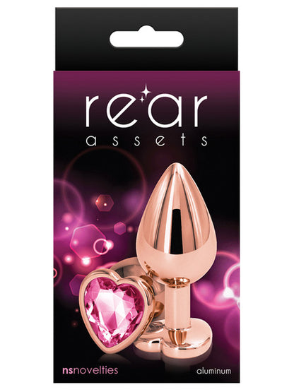 REAR ASSETS ROSE GOLD BUTT PLUG WITH HEART
