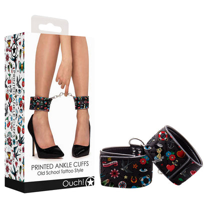 OUCH PRINTED ANKLE CUFFS
