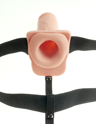 FETISH FANTASY 7 INCH HOLLOW STRAP ON WITH BALLS