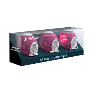 SATISFYER MASTURBATOR EGGS 3 PACK BUBBLE