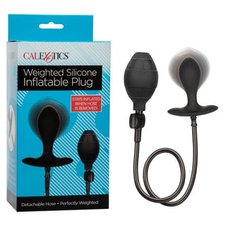 WEIGHTED SILICONE INFLATABLE PLUG