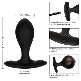 WEIGHTED SILICONE INFLATABLE PLUG