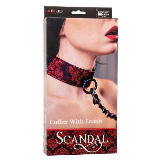 SCANDAL COLLAR WITH LEASH - Flirt Adult Store
