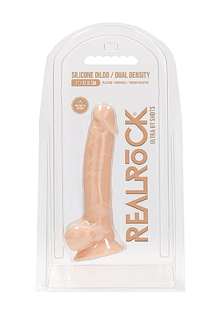 REALROCK 7 INCH SILICONE DILDO WITH BALLS