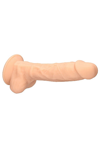 REALROCK 7 INCH SILICONE DILDO WITH BALLS