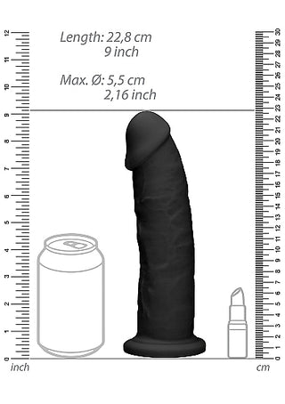 REALROCK 9 INCH SILICONE DILDO WITHOUT BALLS