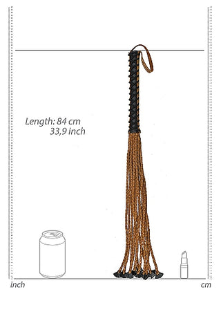 MEDIEVAL 12 BRAIDED 22 INCH TAILS W 12 INCH HANDLE