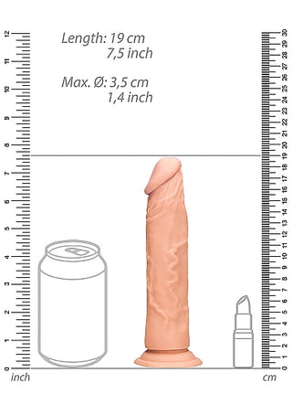 REALROCK 7 INCH REALISTIC DILDO WITHOUT BALLS