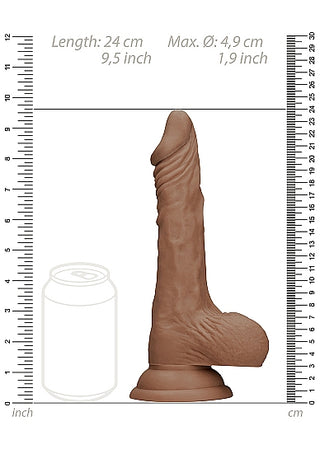 REALROCK 9 INCH REALISTIC DILDO WITH BALLS