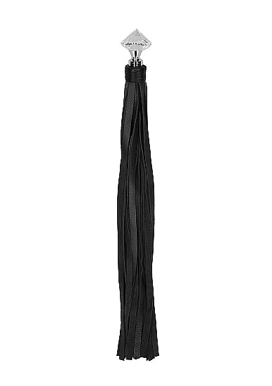PAIN SPARKLING POINTED HANDLE LEATHER FLOGGER