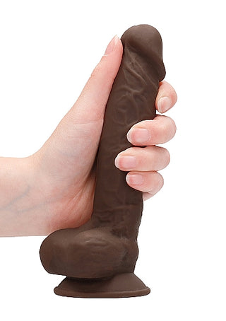 REALROCK 7 INCH SILICONE DILDO WITH BALLS