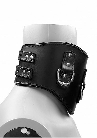 PAIN HEAVY DUTY PADDED POSTURE COLLAR BLACK LEATHER
