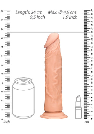 REALROCK 9 INCH REALISTIC DILDO WITHOUT BALLS