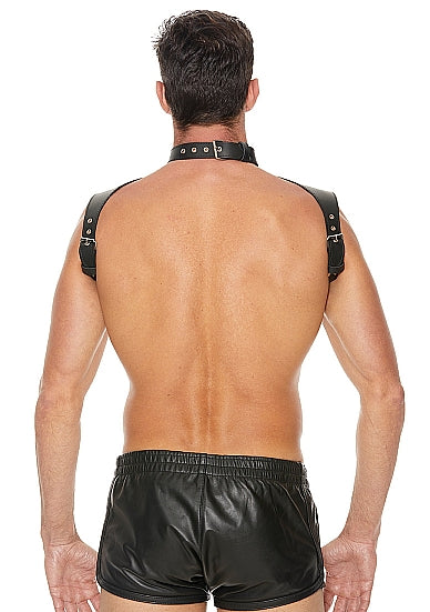 OUCH MENS HARNESS WITH NECK COLLAR