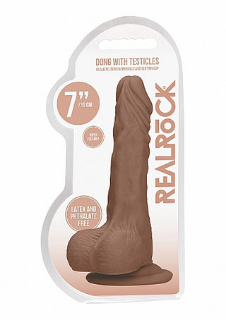 REALROCK 7 INCH REALISTIC DILDO WITH BALLS