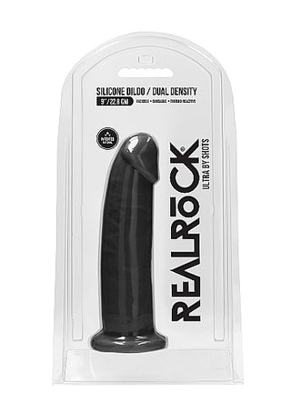 REALROCK 9 INCH SILICONE DILDO WITHOUT BALLS