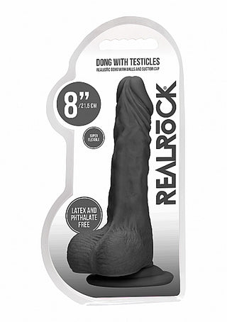 REALROCK 8 INCH REALISTIC DILDO WITH BALLS