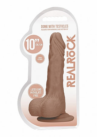 REALROCK 10 INCH REALISTIC DILDO WITH BALLS