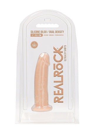 REALROCK 6 INCH SILICONE DILDO WITHOUT BALLS