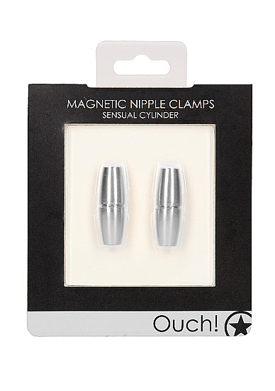 OUCH MAGNETIC NIPPLE CLAMPS SENSUAL CYLINDER