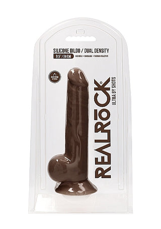 REALROCK 9.5 INCH SILICONE DILDO WITH BALLS