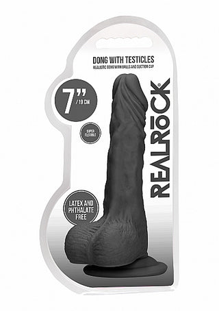 REALROCK 7 INCH REALISTIC DILDO WITH BALLS